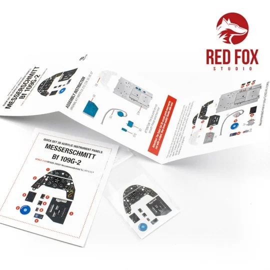 1/24 Messerschmitt Bf 109G-2 (for Trumpeter kit), 1/24 - Red Fox St...
