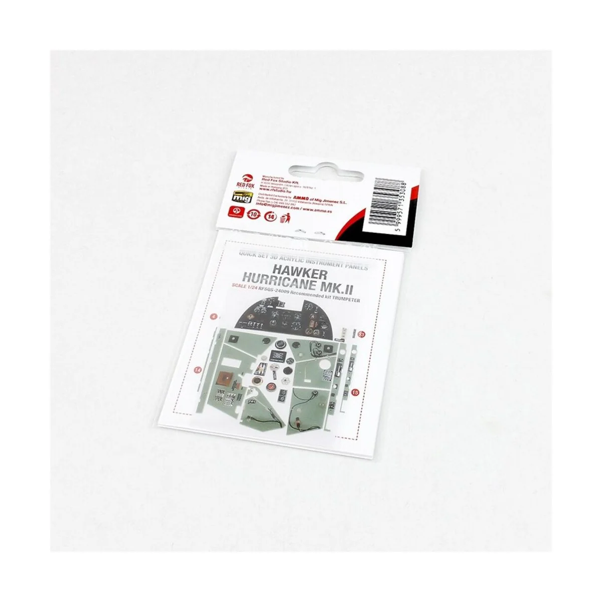 Hawker Hurricane Mk.II (for Trumpeter kit), 1/24 - Red Fox Studio R...