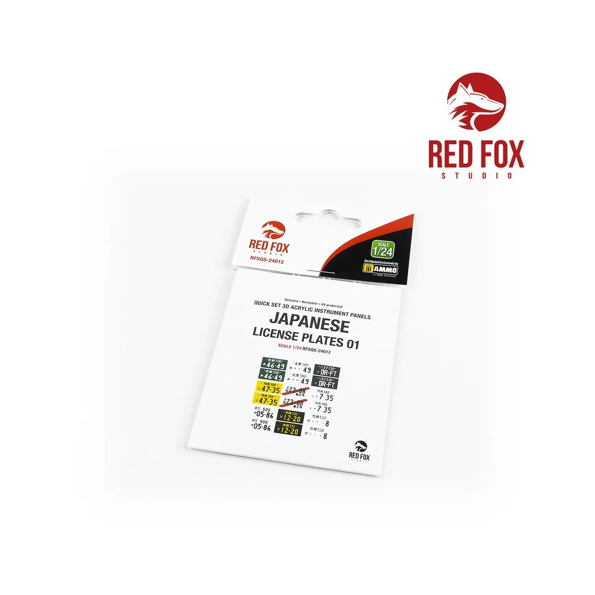 1/24 Japanese License plates vol.01, 1/24 - Red Fox Studio RFSQS-24013