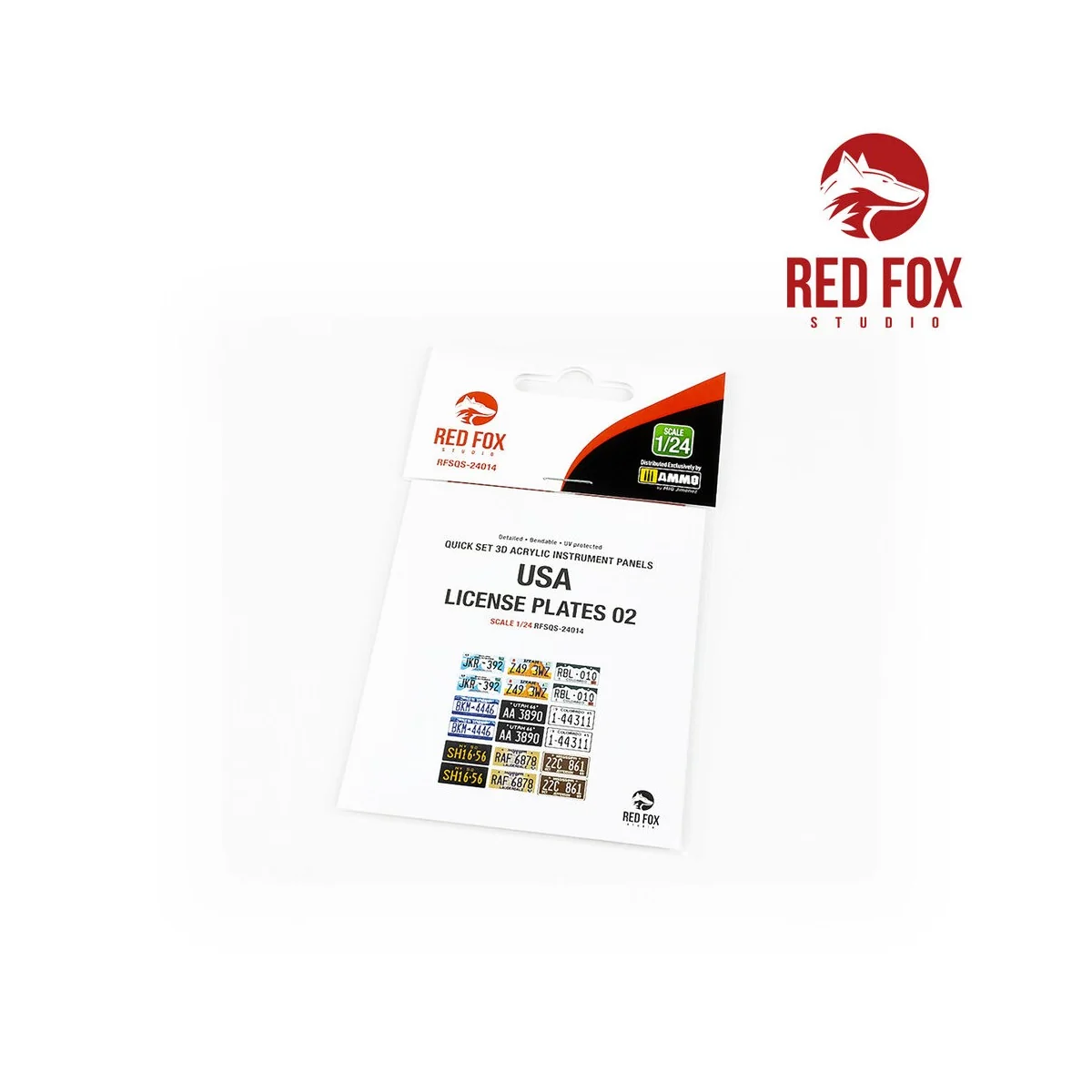 1/24 USA License plates vol.02, 1/24 - Red Fox Studio RFSQS-24014
