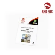 1/24 USA License plates vol.02 - Red Fox Studio RFSQS-24014