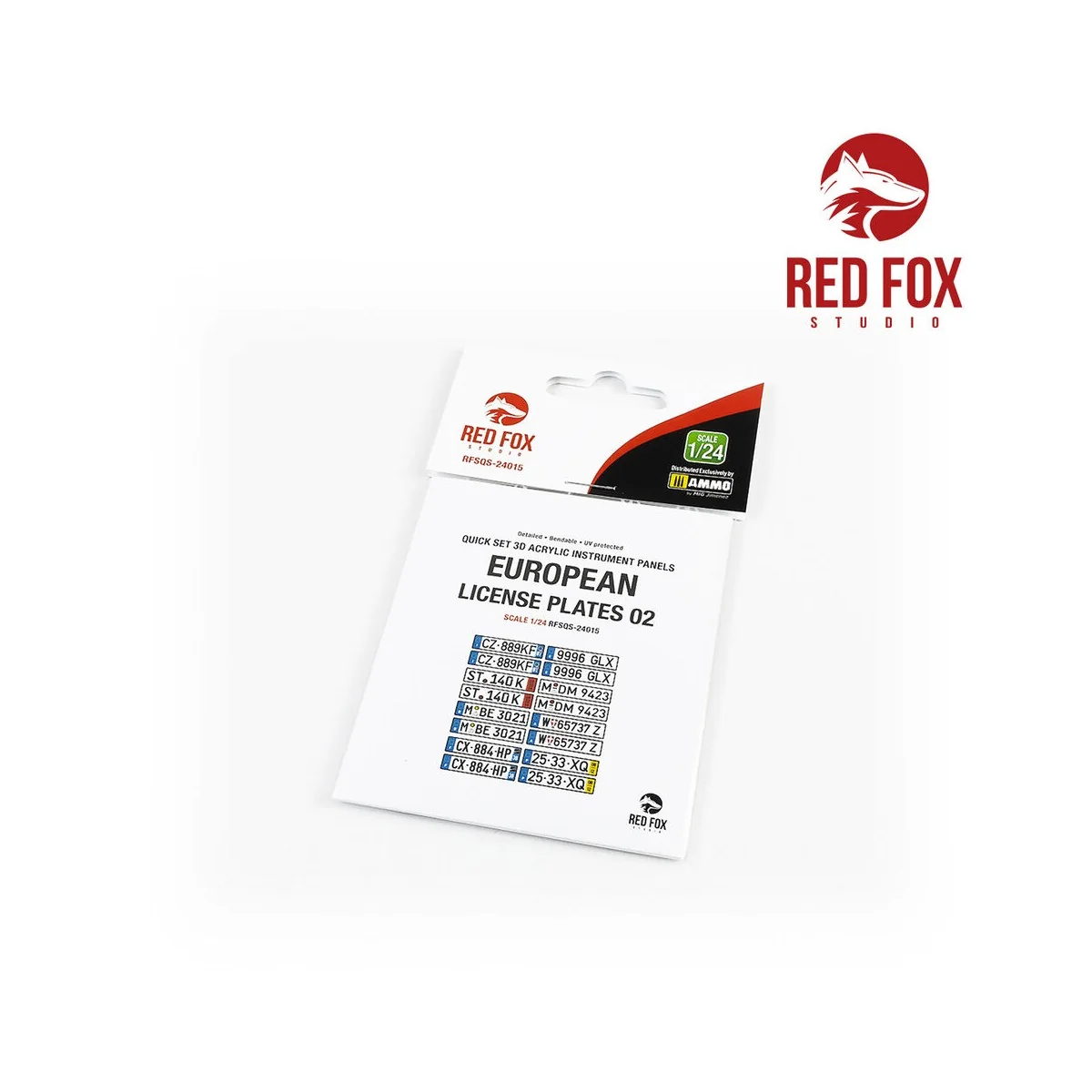 1/24 European Lincense plates vol.02, 1/24 - Red Fox Studio RFSQS-2...