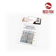 1/24 European Lincense plates vol.02 - Red Fox Studio RFSQS-24015