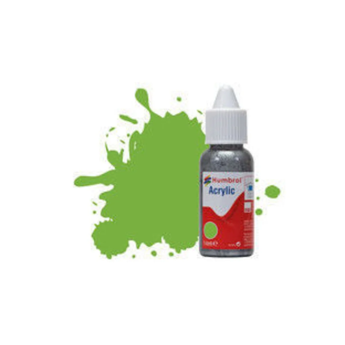 HUMBROL ACRYLIC DROPPER BOTTLE 14ML No 38 Lime Gloss - Humbrol DB0038 HUMBROL ACRYLIC DROPPER BOTTLE 14ML No 38 Lime Gloss - Humbrol DB0038