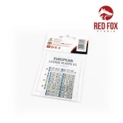 1/24 European Lincense plates vol.03, 1/24 - Red Fox Studio RFSQS-2...