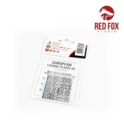 1/24 European Lincense plates vol.05, 1/24 - Red Fox Studio RFSQS-2...