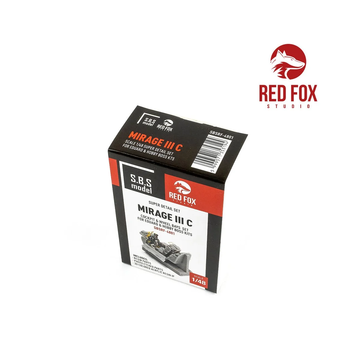 1/48 Mirage III C (for Hobby Boss kit), 1/48 - Red Fox Studio RFSQS...