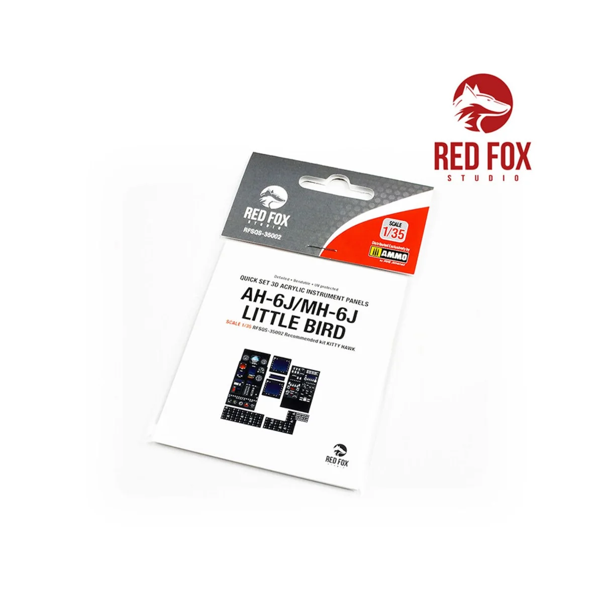 1/35 AH-6J / MH-6J Little Bird (for Kitty Hawk Kit) - Red Fox Studi...
