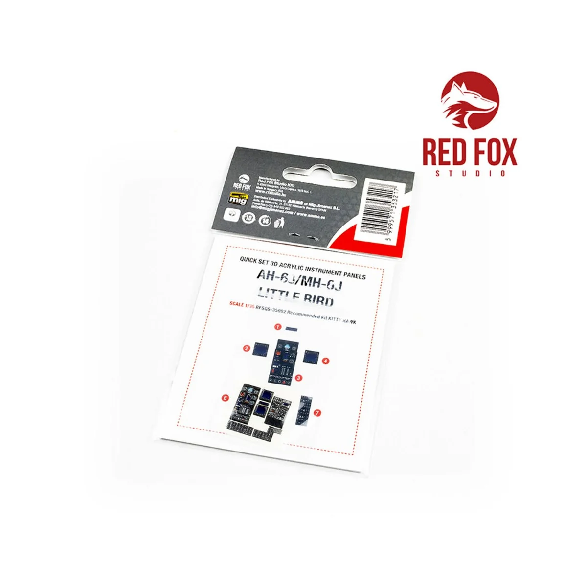 1/35 AH-6J / MH-6J Little Bird (for Kitty Hawk Kit), 1/35 - Red Fox...