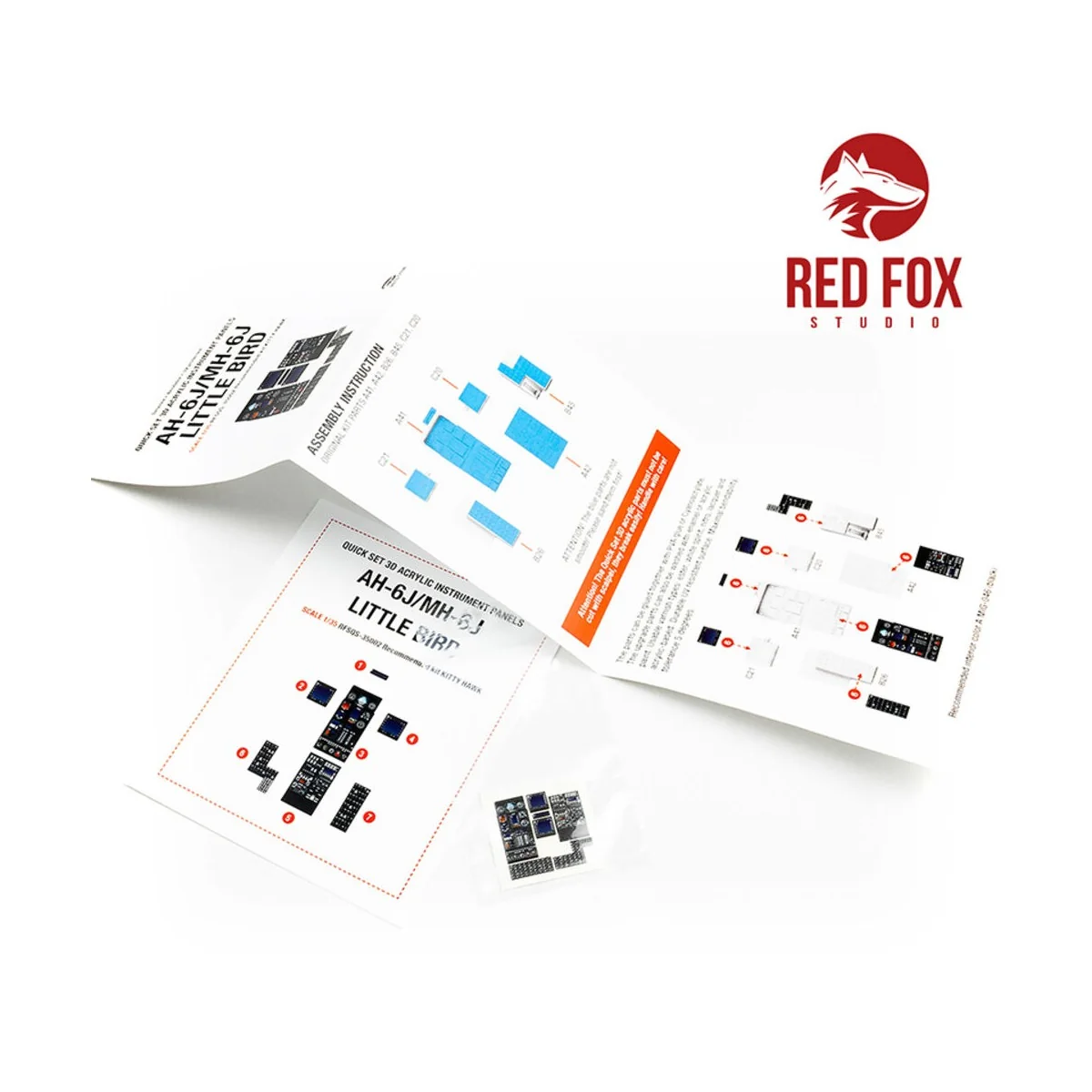 1/35 AH-6J / MH-6J Little Bird (for Kitty Hawk Kit), 1/35 - Red Fox...