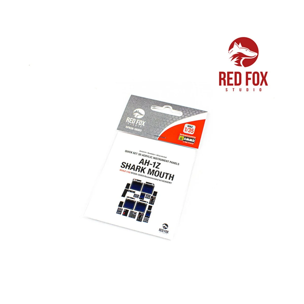 1/35 AH-1Z Shark Mouth (for Academy kit), 1/35 - Red Fox Studio RFS...