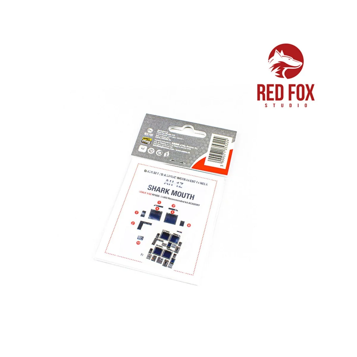 1/35 AH-1Z Shark Mouth (for Academy kit) - Red Fox Studio RFSQS-35003