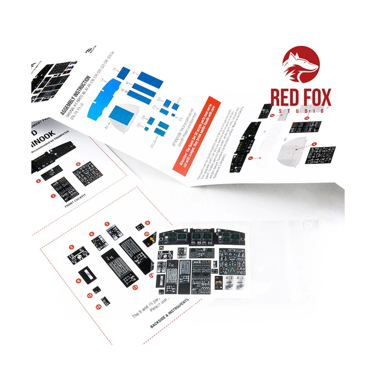 1/35 CH-47D Late Chinook (for Trumpeter kit), 1/35 - Red Fox Studio...