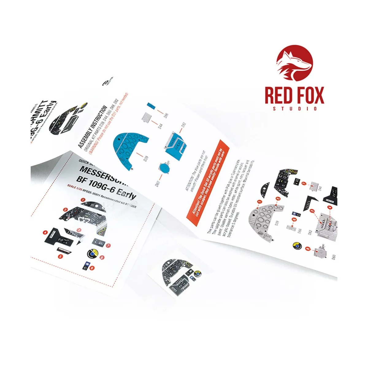 1/35 Messerschmitt Bf 109G-6 (for Border kit) - Red Fox Studio RFSQ...