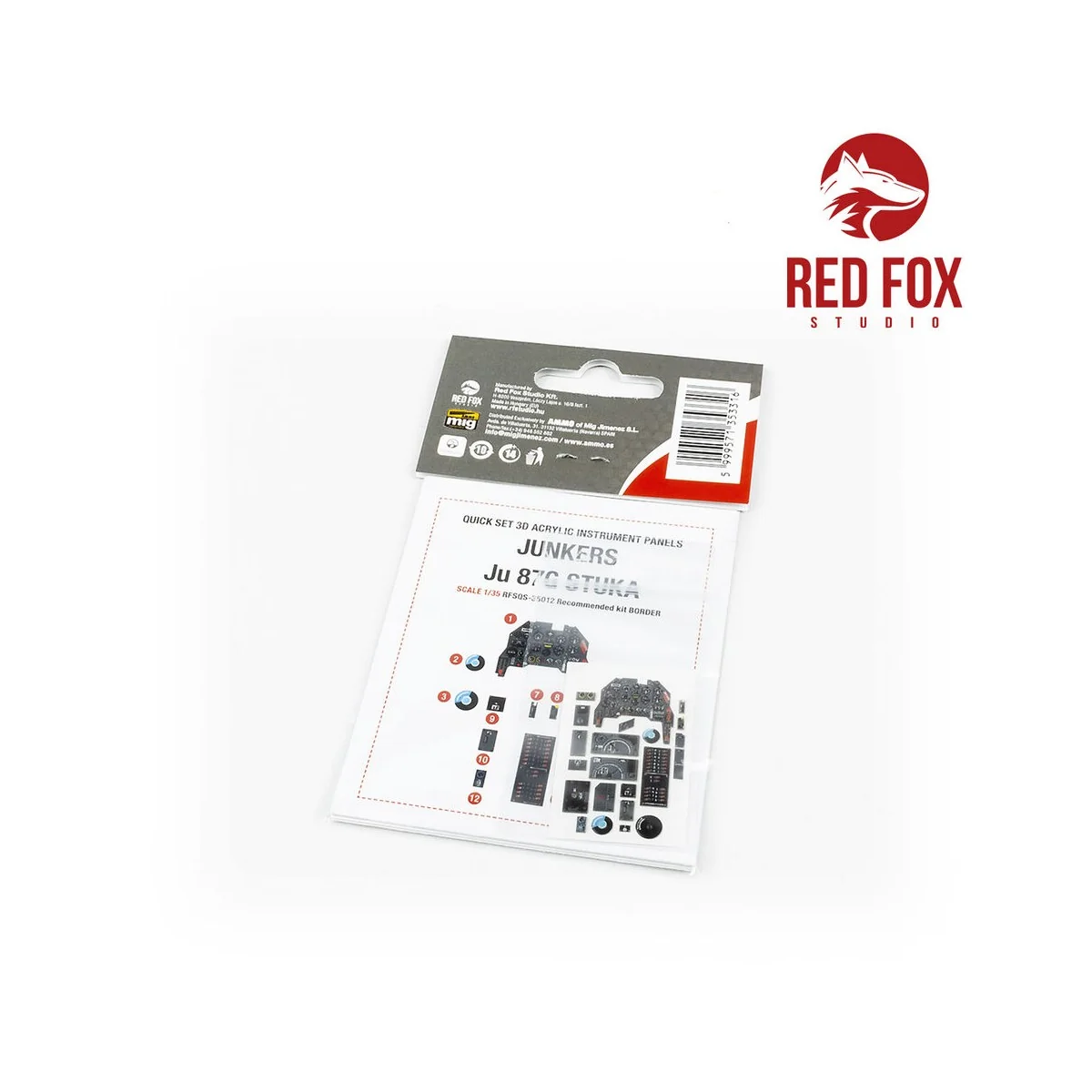 1/35 Ju-87 G1/G2 Stuka (for Border Model kit), 1/35 - Red Fox Studi...