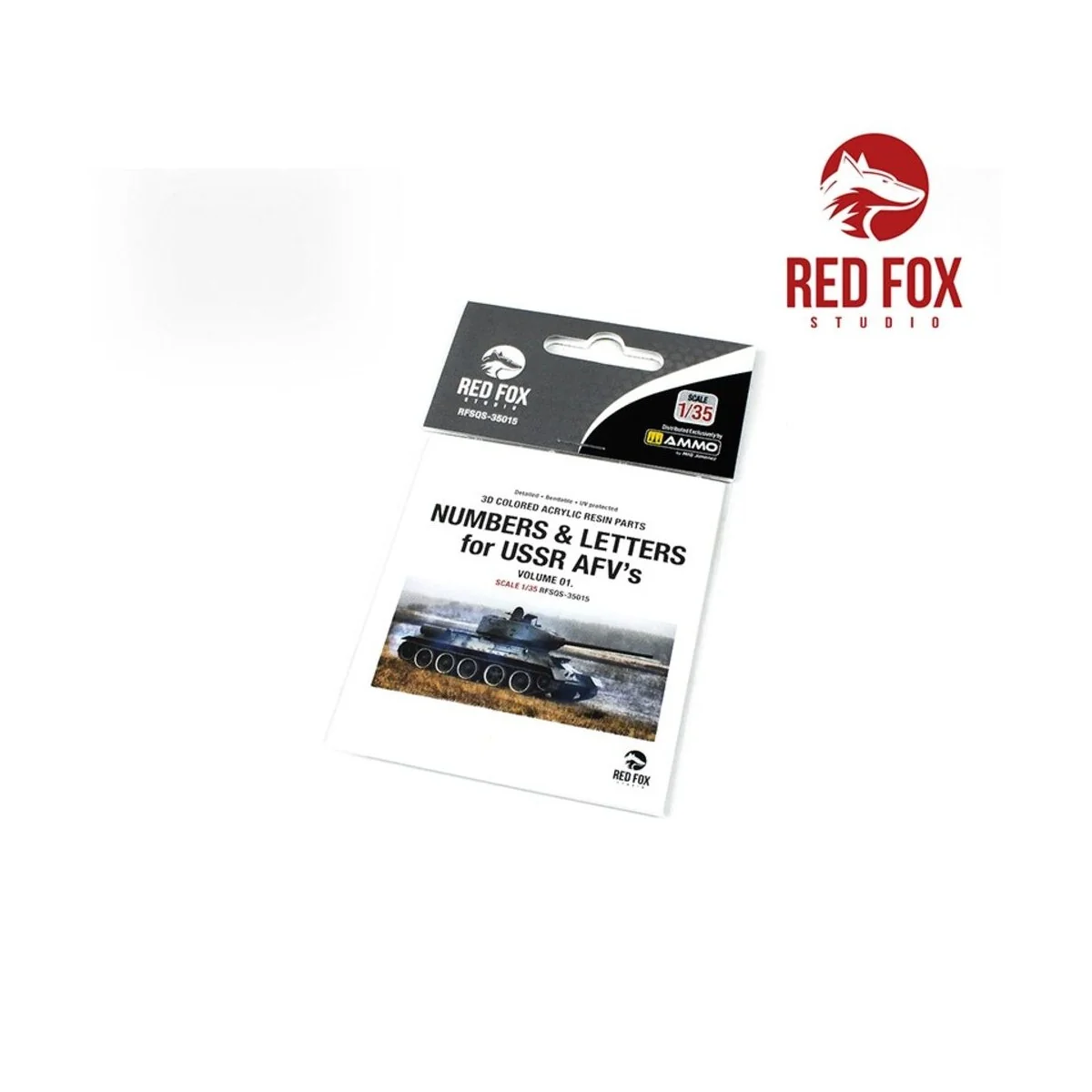 3D Resin Foundry Numeral & Letters for USSR AFV’s vol. 01, 1/35 - R...