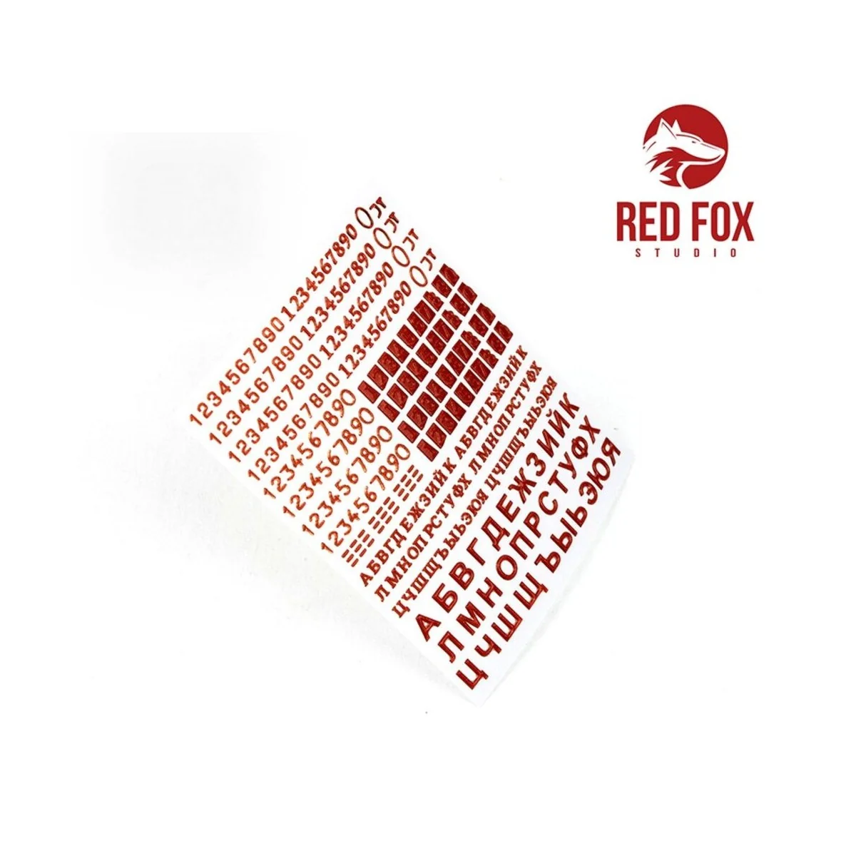 3D Resin Foundry Numeral & Letters for USSR AFV’s vol. 01 - Red Fox...