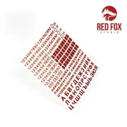 3D Resin Foundry Numeral & Letters for USSR AFV’s vol. 01 - Red Fox...