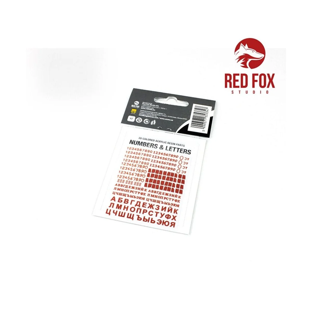 3D Resin Foundry Numeral & Letters for USSR AFV’s vol. 01 - Red Fox...