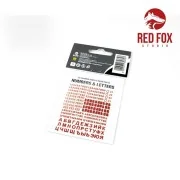 3D Resin Foundry Numeral & Letters for USSR AFV’s vol. 01 - Red Fox...