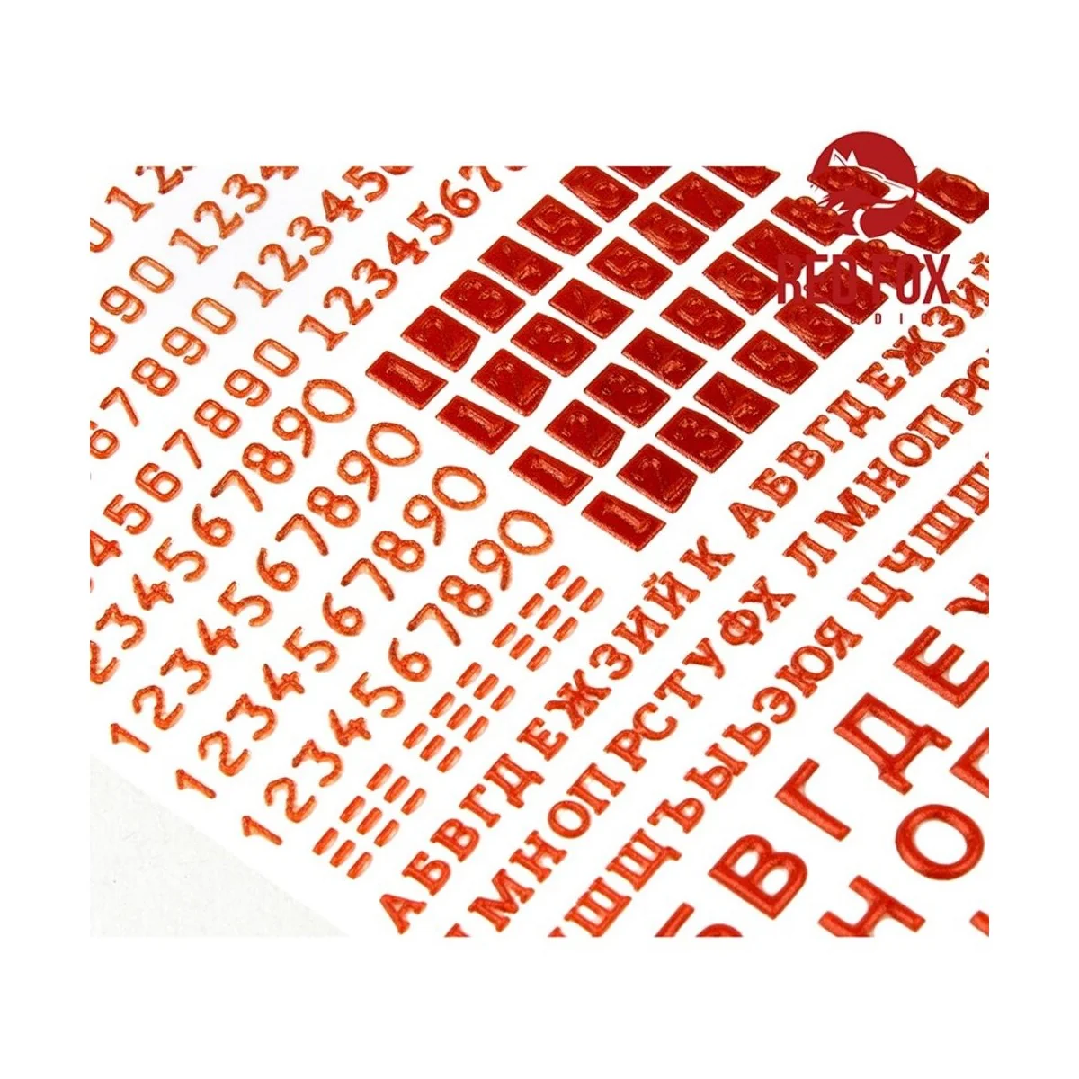 3D Resin Foundry Numeral & Letters for USSR AFV’s vol. 01, 1/35 - R...