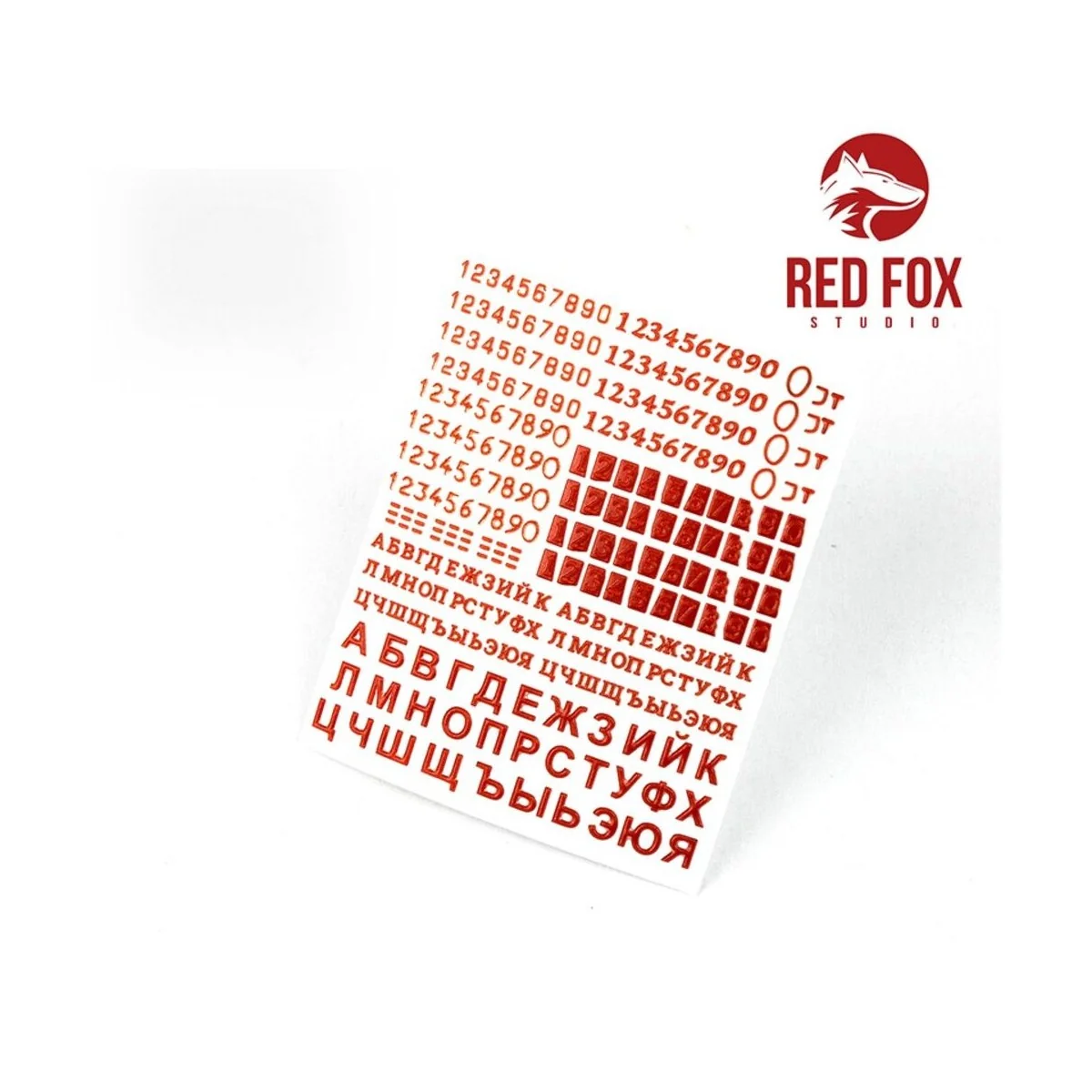 3D Resin Foundry Numeral & Letters for USSR AFV’s vol. 01 - Red Fox...