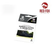 3D Resin Foundry Numeral & Letters for British AFV’s vol.01 - Red F...