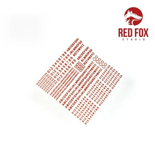 3D Resin Foundry Numeral & Letters for British AFV’s vol.01, 1/35 -...