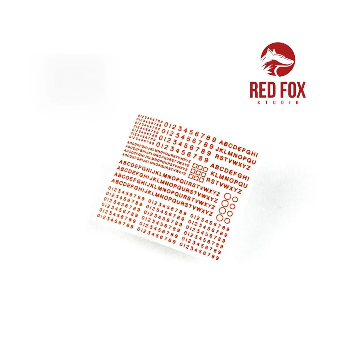 3D Resin Foundry Numeral & Letters for British AFV’s vol.01 - Red F...