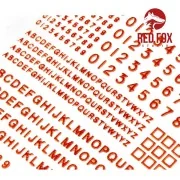 3D Resin Foundry Numeral & Letters for British AFV’s vol.01 - Red F...