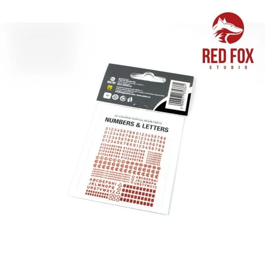 3D Resin Foundry Numeral & Letters for US AFV’s vol.01, 1/35 - Red ...