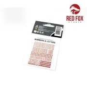 3D Resin Foundry Numeral & Letters for US AFV’s vol.01 - Red Fox St...