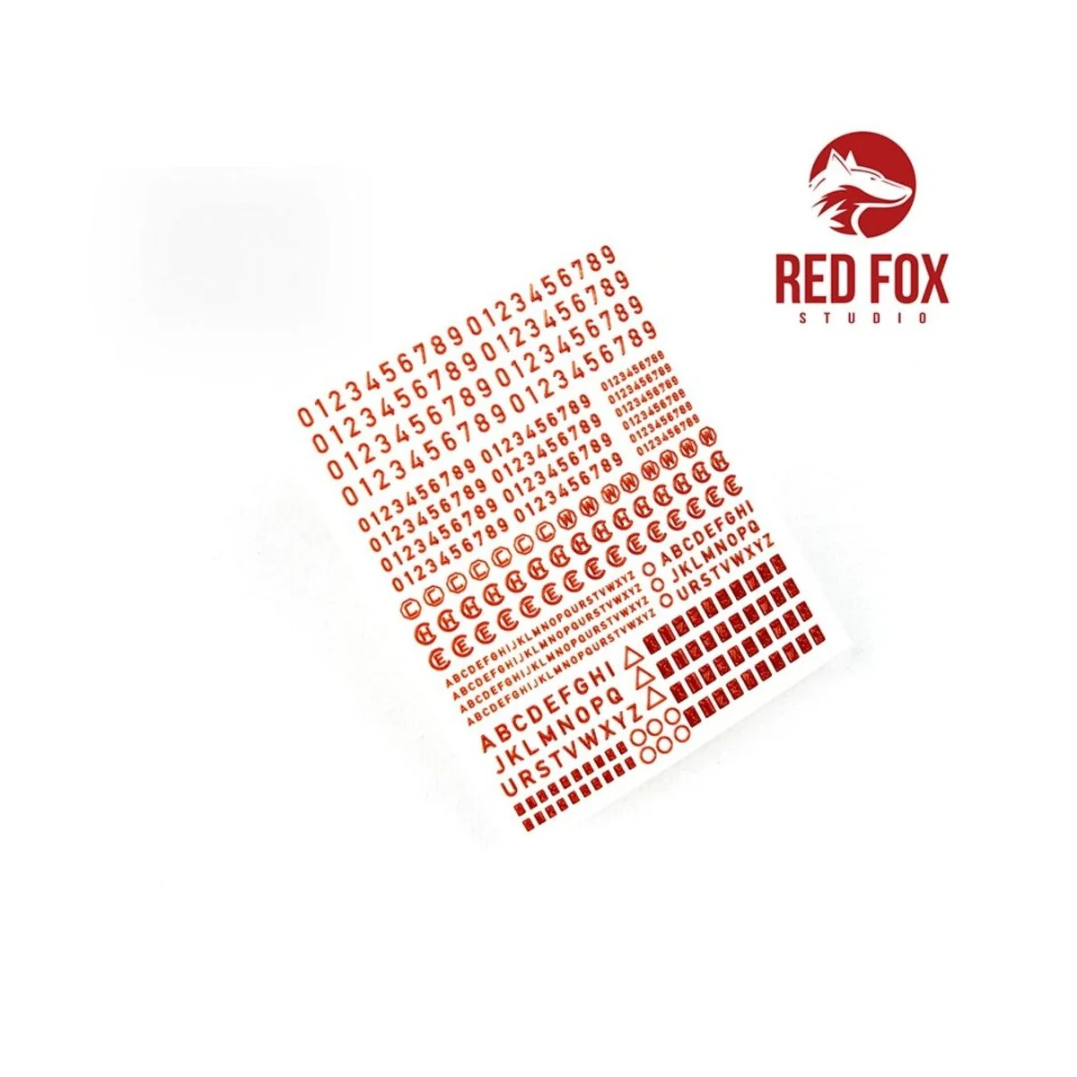 3D Resin Foundry Numeral & Letters for US AFV’s vol.01, 1/35 - Red ...