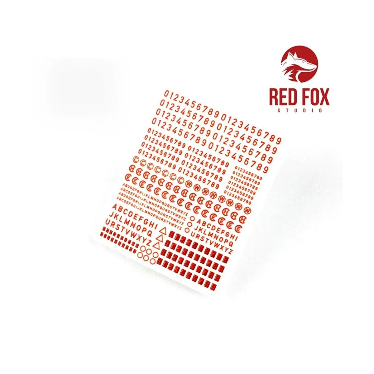 3D Resin Foundry Numeral & Letters for US AFV’s vol.01, 1/35 - Red ...