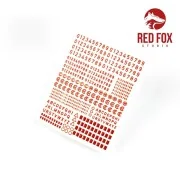 3D Resin Foundry Numeral & Letters for US AFV’s vol.01, 1/35 - Red ...