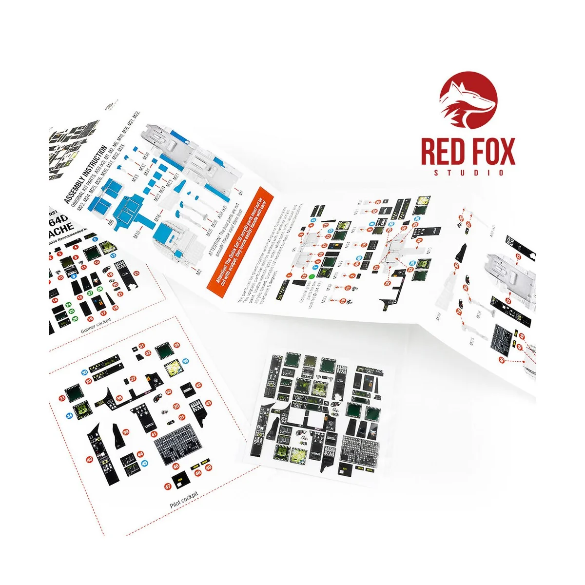 1/35 AH-64D Apache (for Takom kit) - Red Fox Studio RFSQS-35024