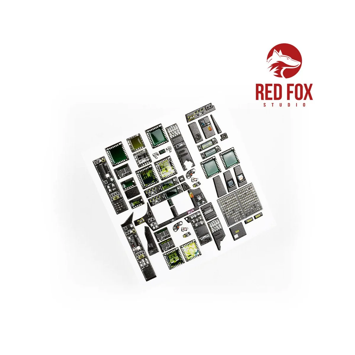 1/35 AH-64D Apache (for Takom kit) - Red Fox Studio RFSQS-35024