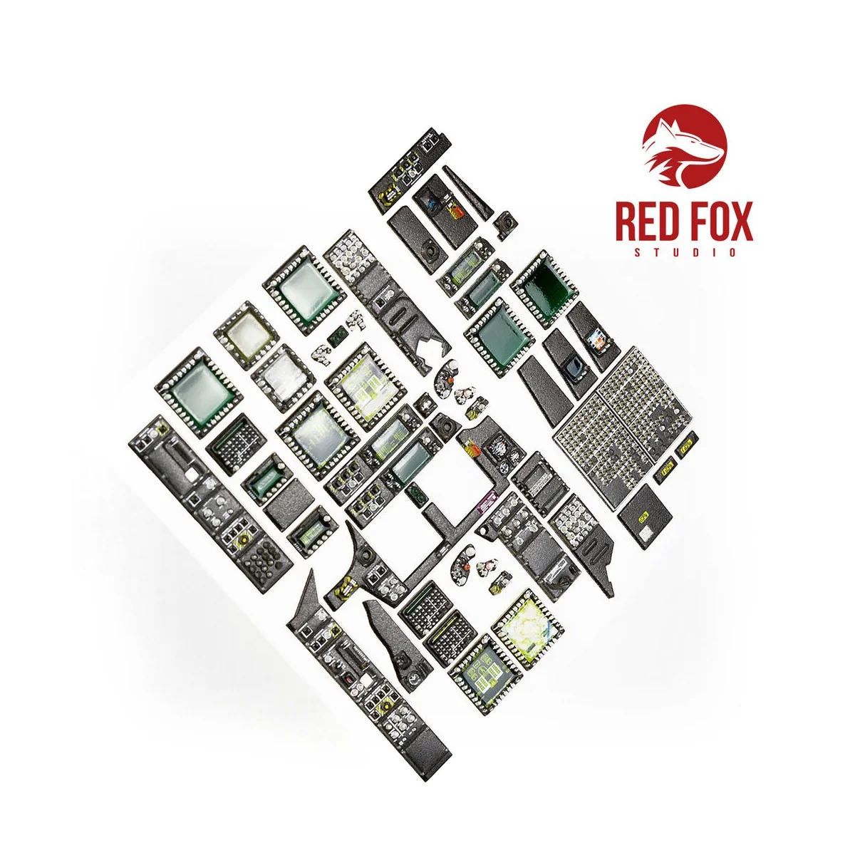 1/35 AH-64D Apache (for Takom kit) - Red Fox Studio RFSQS-35024