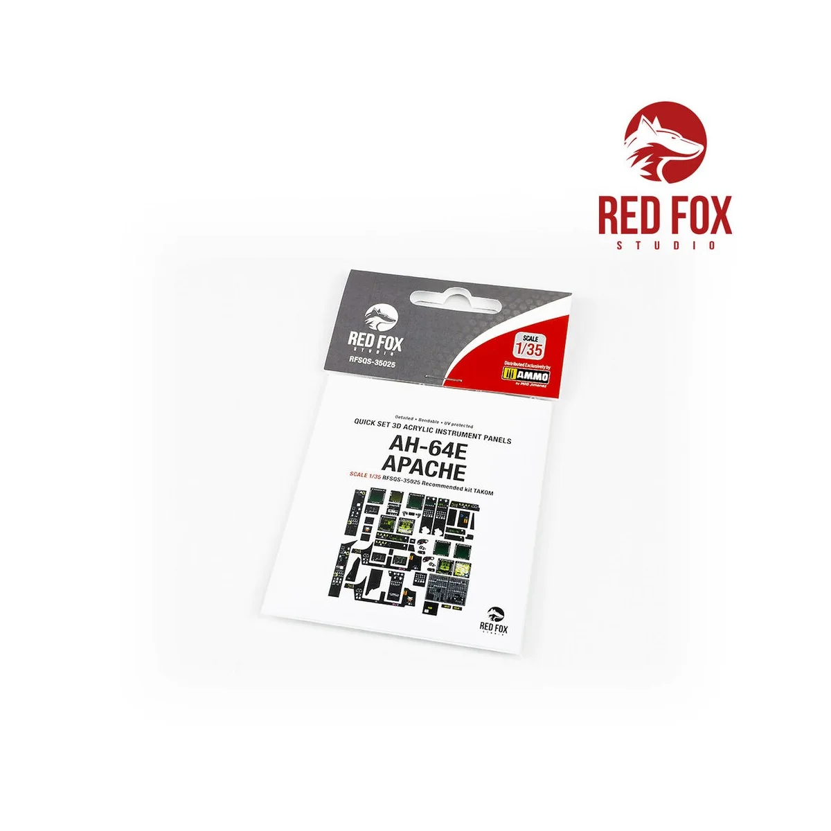 1/35 AH-64E Apache (for Takom kit) - Red Fox Studio RFSQS-35025
