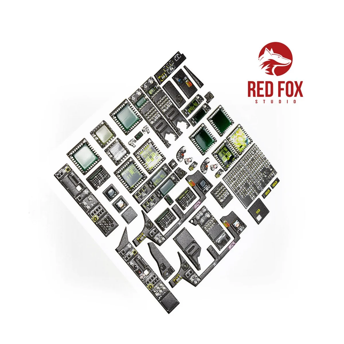 1/35 AH-64E Apache (for Takom kit) - Red Fox Studio RFSQS-35025