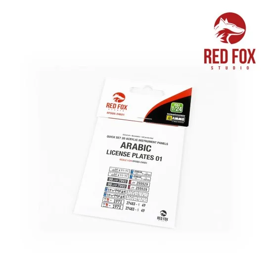 1/24 Arabic License Plates vol.01, 1/48 - Red Fox Studio RFSQS-24021