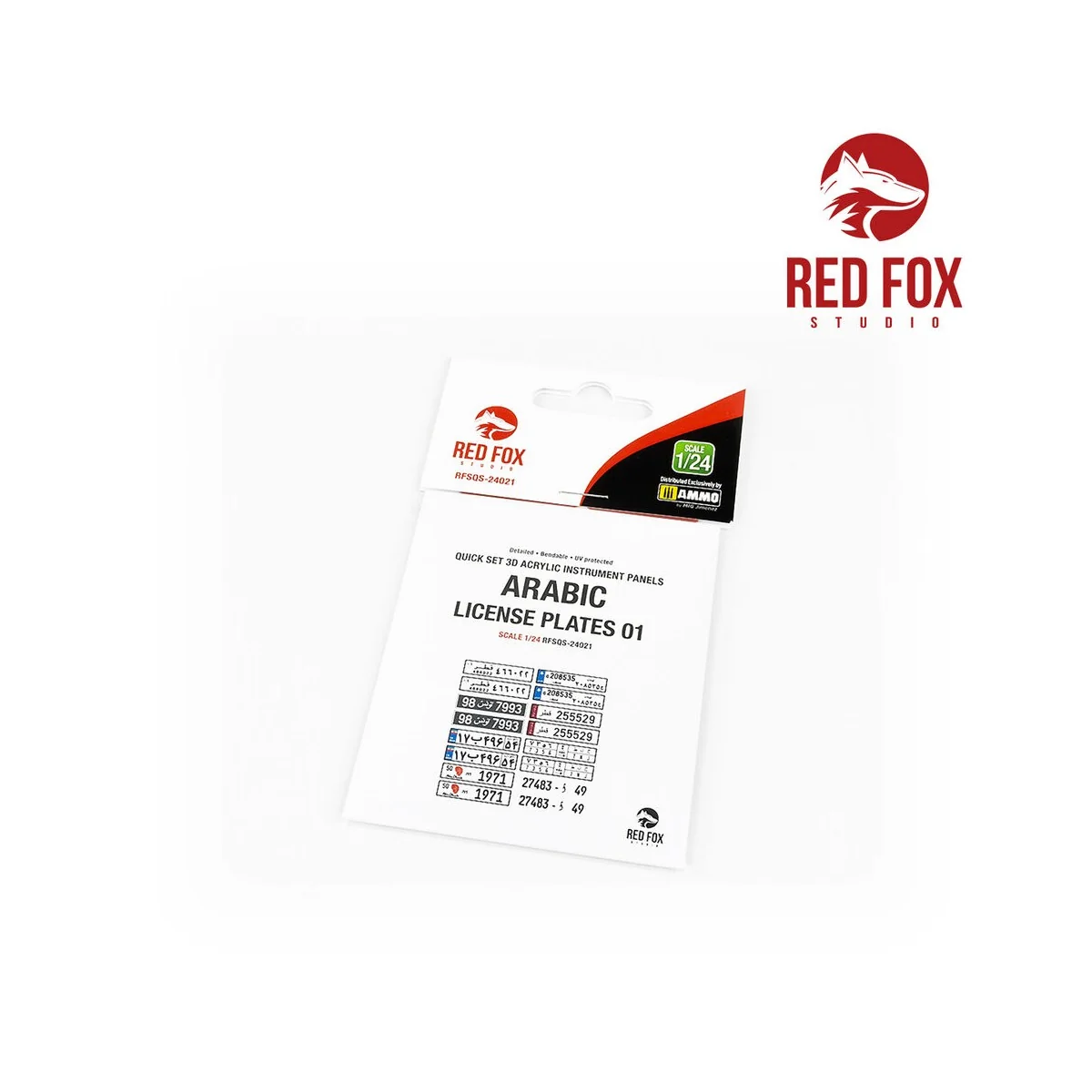 1/24 Arabic License Plates vol.01, 1/48 - Red Fox Studio RFSQS-24021