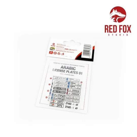 1/24 Arabic License Plates vol.01, 1/48 - Red Fox Studio RFSQS-24021