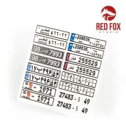 1/24 Arabic License Plates vol.01, 1/48 - Red Fox Studio RFSQS-24021
