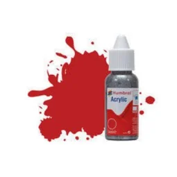 HUMBROL ACRYLIC DROPPER BOTTLE 14ML No 60 Scarlet - Matt - Humbrol ...