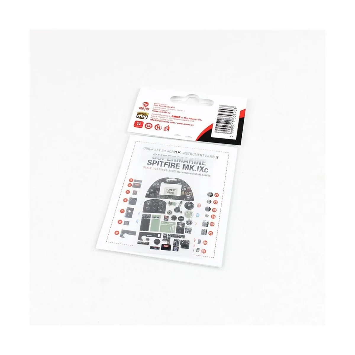 Supermarine Spitfire Mk.Ixc (for Airfix kit), 1/24 - Red Fox Studio...