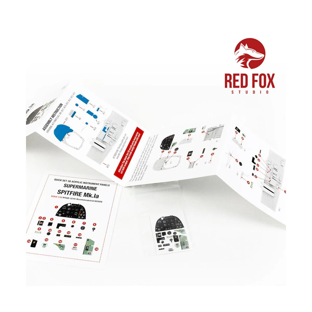 1/32 Supermarine Spitfire Mk.Ia (for Kotare kit) - Red Fox Studio R...