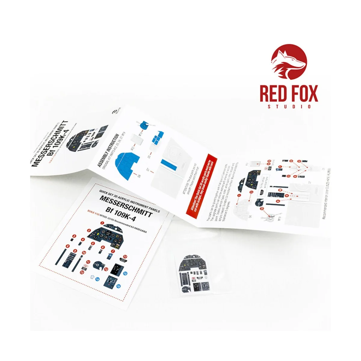 1/32 Messerschmitt Bf 109K-4 (for Hasegawa kit), 1/32 - Red Fox Stu...