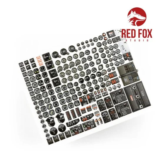 1/32 Instruments & gauges set for USAF WWII (Independent) - Red Fox...
