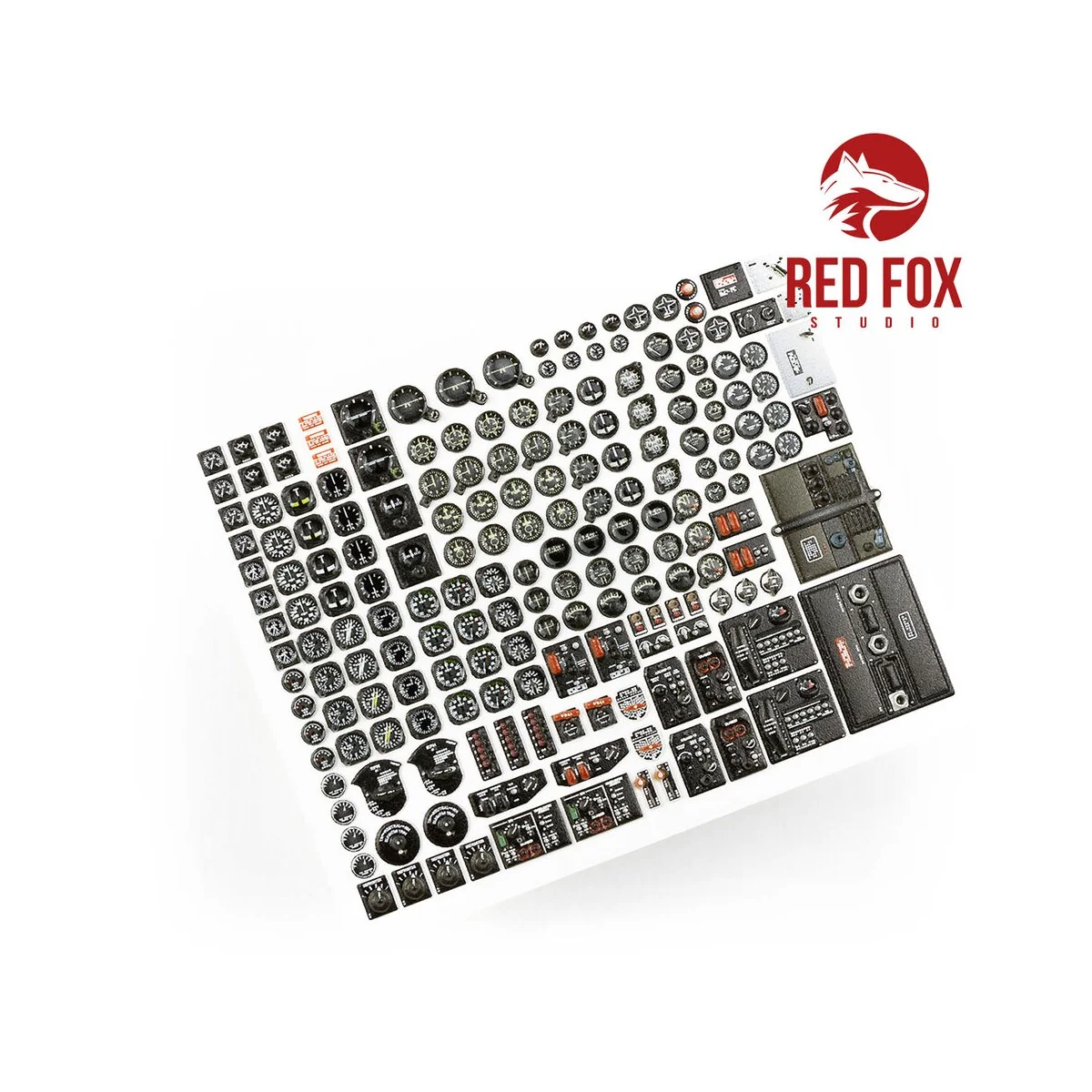1/32 Instruments & gauges set for USAF WWII (Independent) - Red Fox...